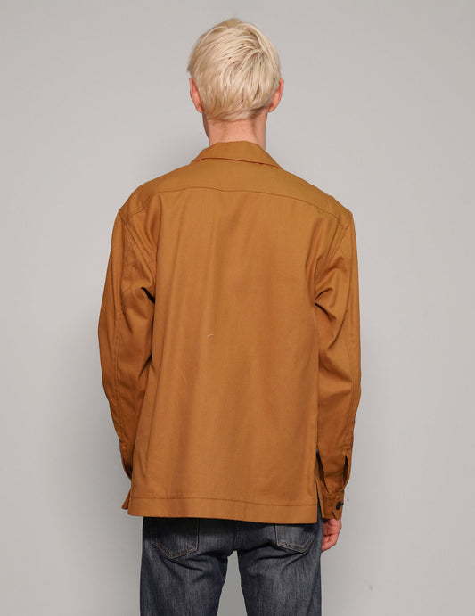 Cotton Workshirt In Mustard