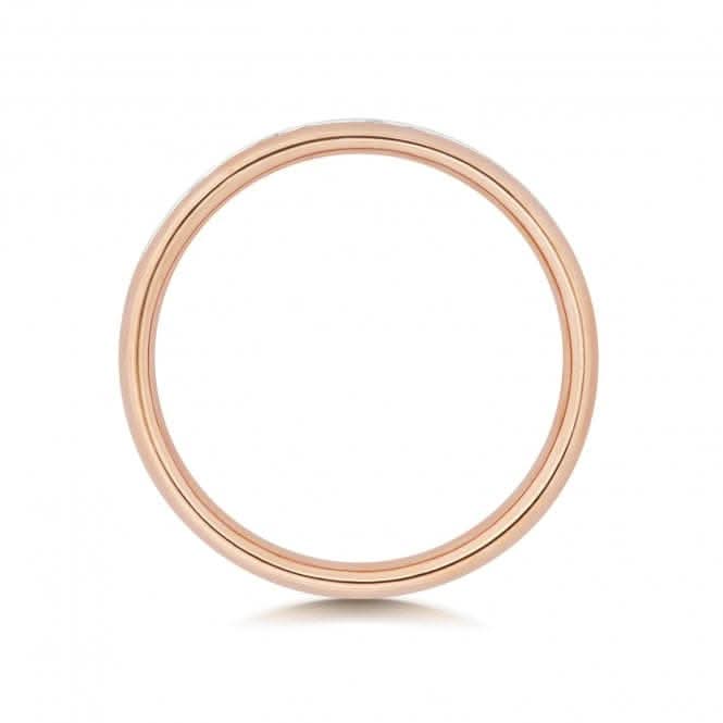 Wedding Band 18ct Rose Gold Diamond Eternity Ring WQ220R/I
