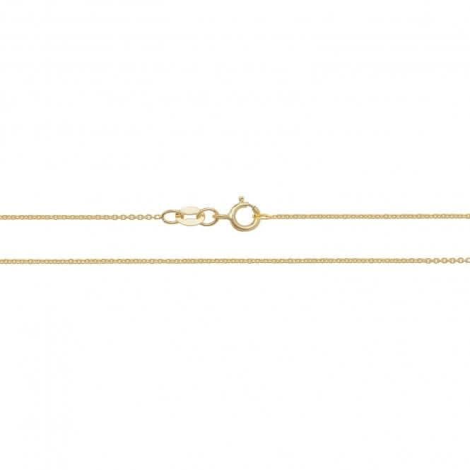 18K Yellow Gold Lightweight Cable Chain CQ430