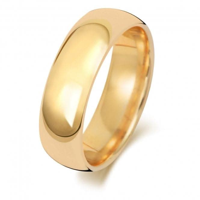 Wedding Band 18K Trad Court 6mm-1.25 Wedding Ring WQ166L