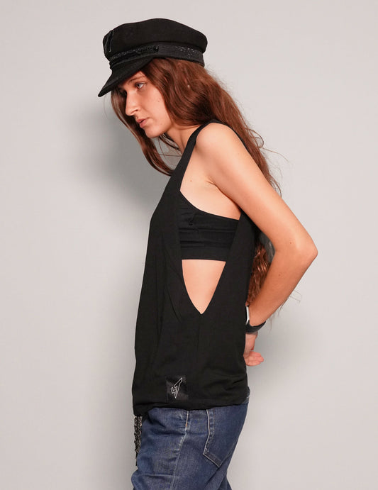 'We're Into Chaos' Vest in Black