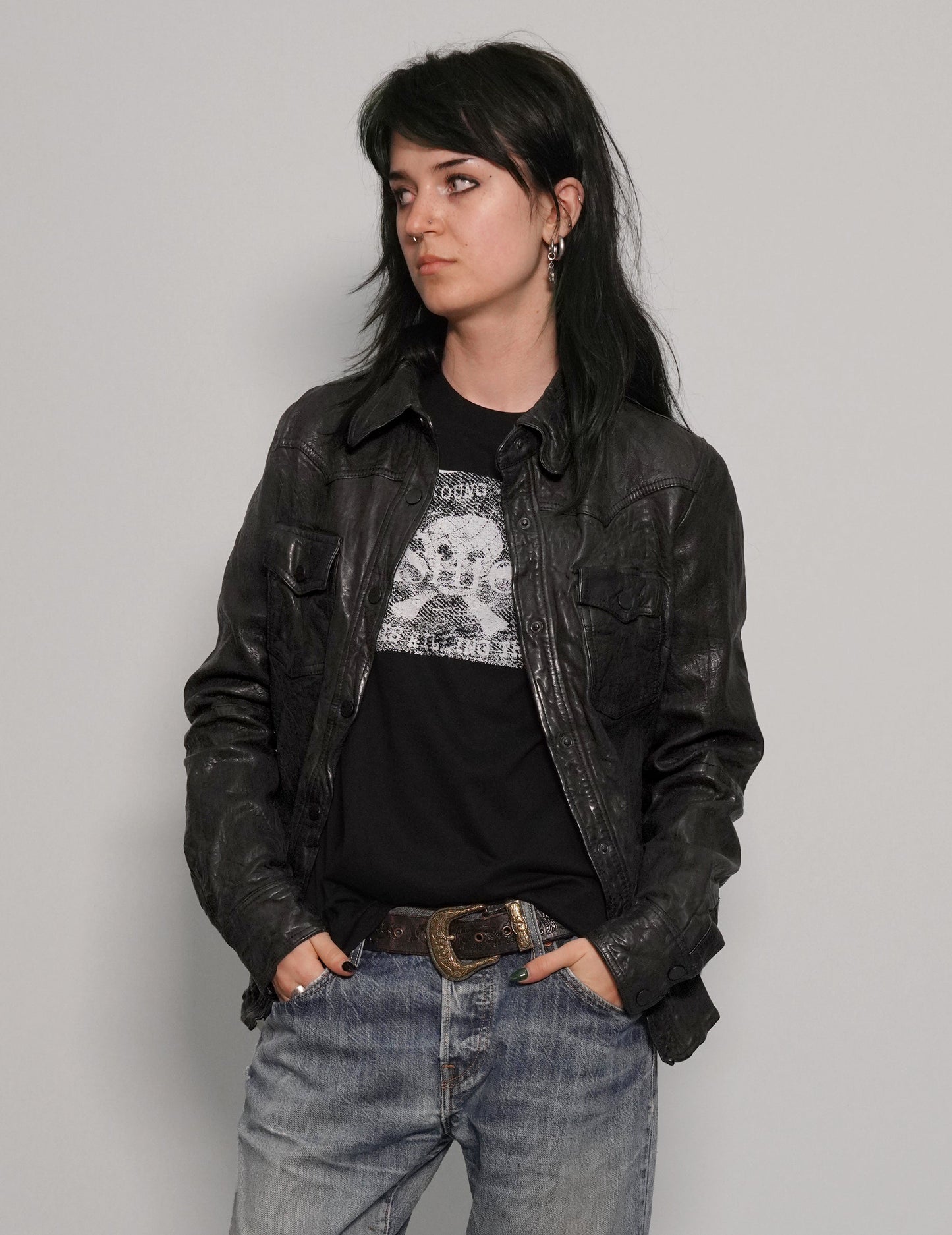 Immortal Leather Jacket in Black
