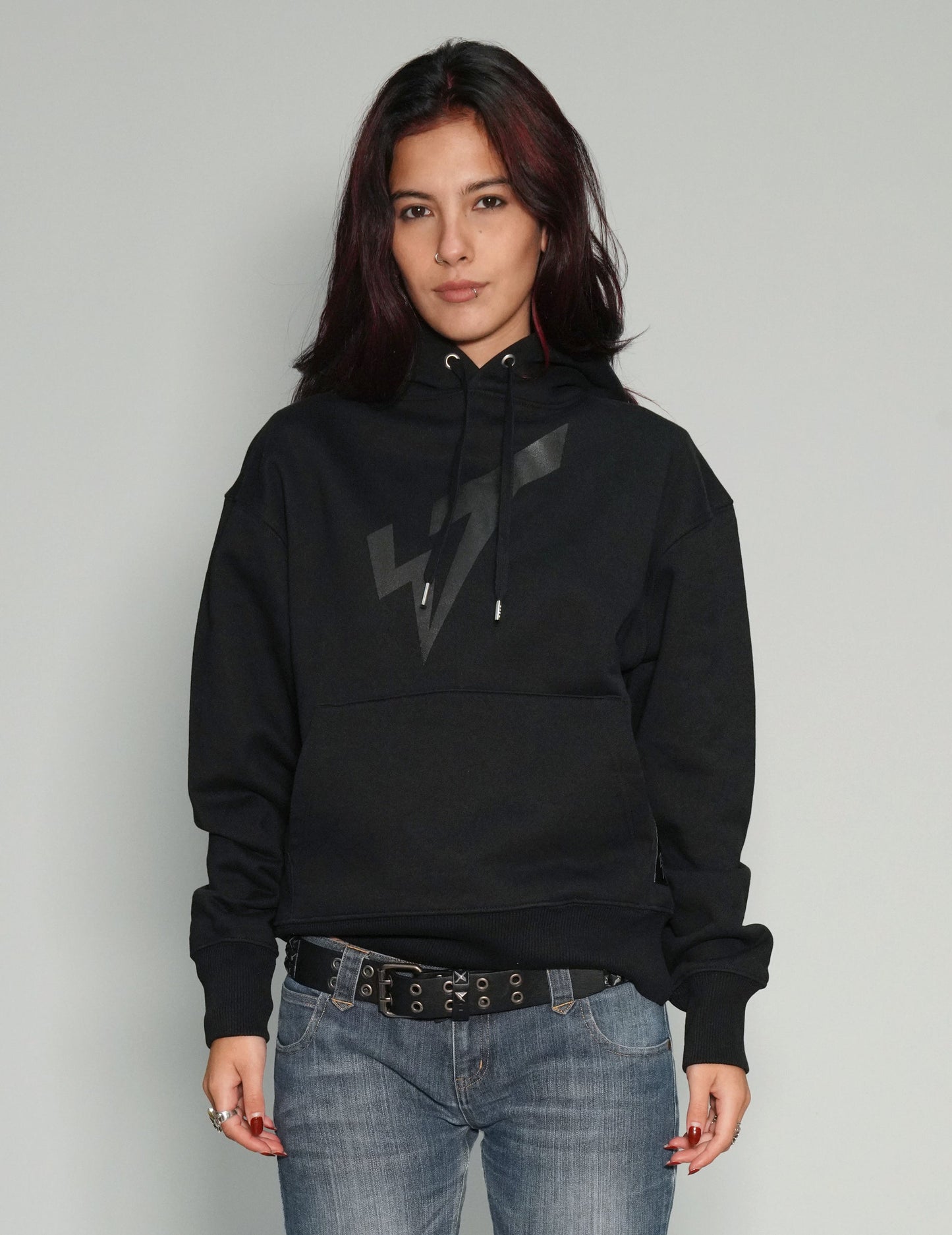 ST Hoodie in Black with Black Logo