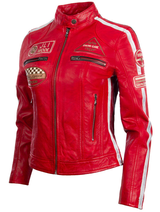 QOOC Women's Racing Biker - Red