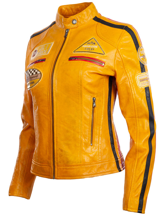 QOOC Women's Racing Biker - Yellow