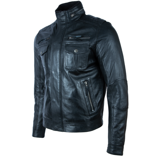 S8T4 Men’s Special Biker Jacket - Black