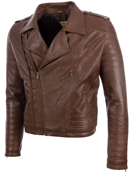 SDTM Men’s Biker Jacket - Black - Cocoa