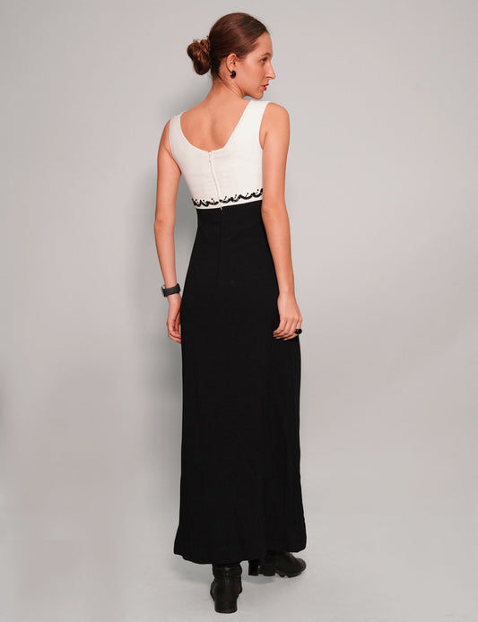 Vintage Two-Tone Sequin Dress