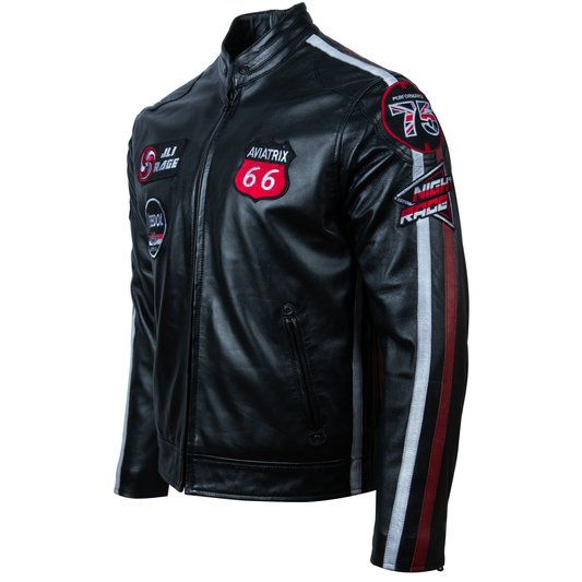 LSS3 Men's Racing Biker Jacket - Black