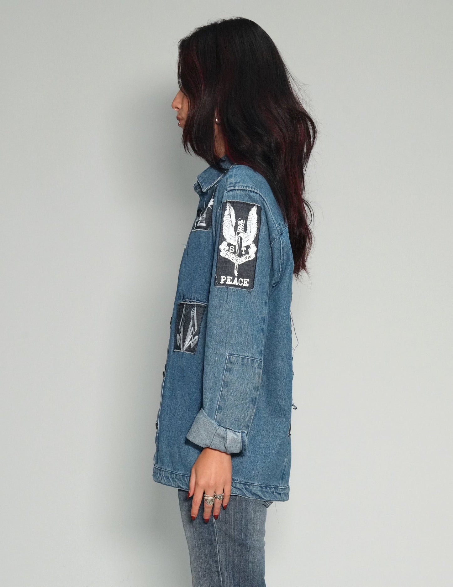 Denim Patched Shirt