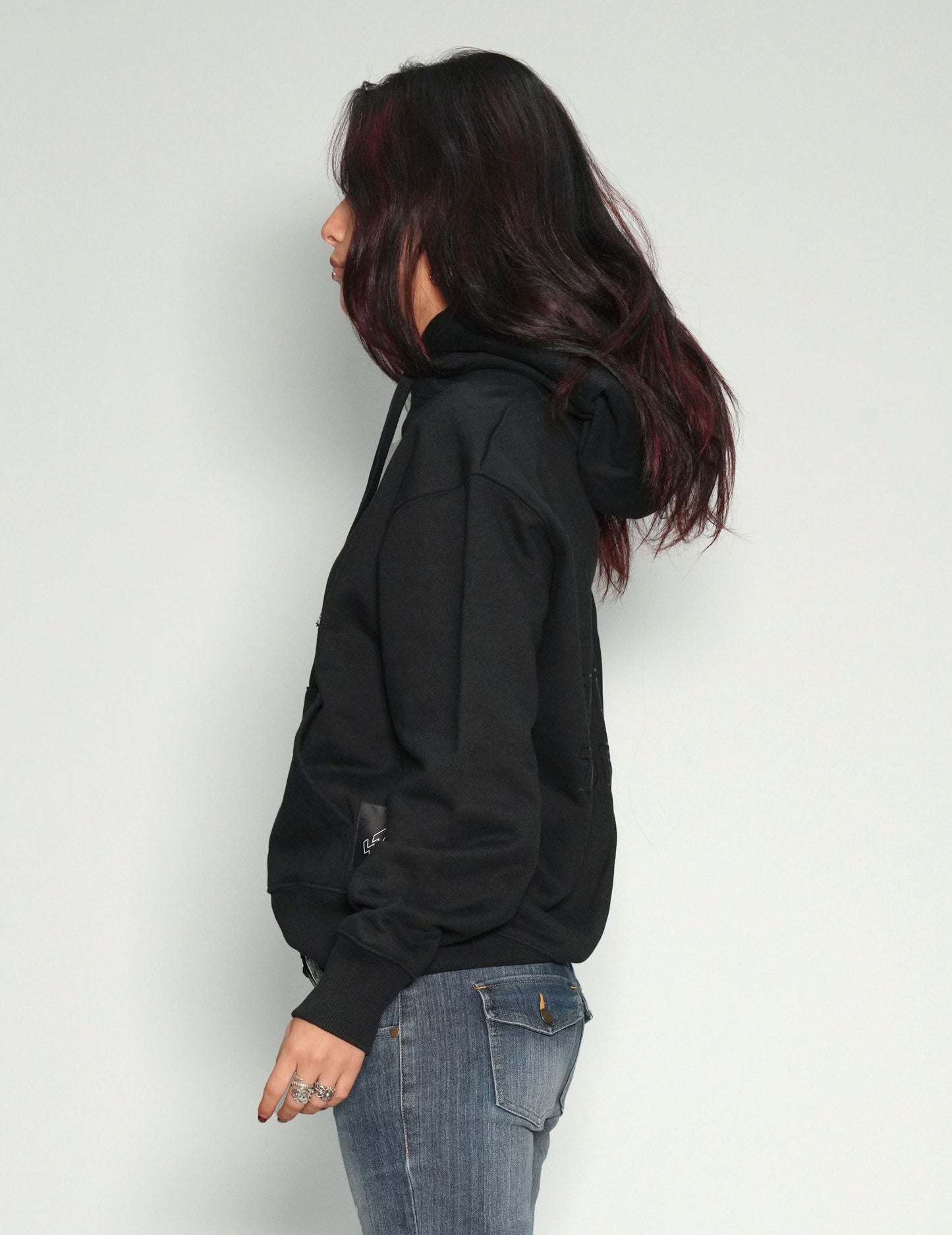 ST Hoodie in Black with Black Logo