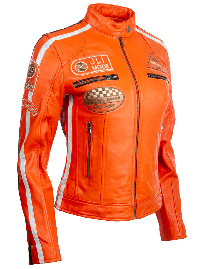 QOOC Women's Racing Biker - Light Orange