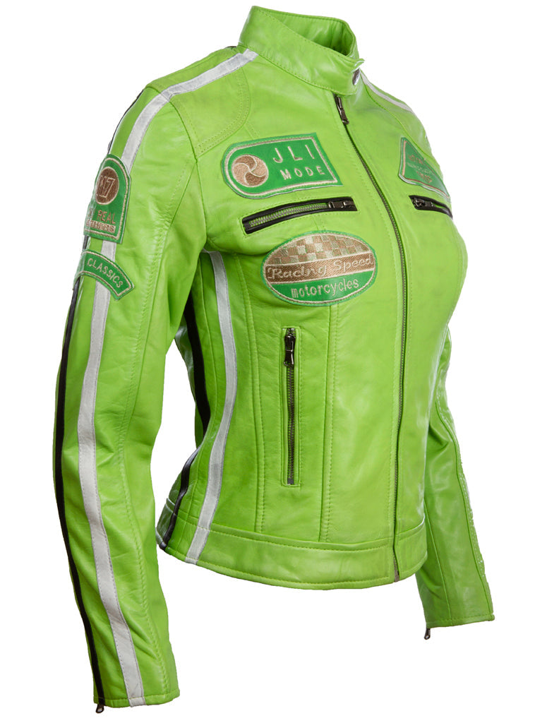 QOOC Women's Racing Biker - Parrot Green