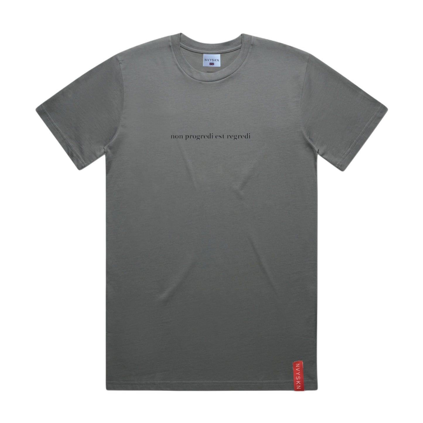 NVYSKN Mens Cotton Latin Design T Shirt “Non Progredi Est Regredi”