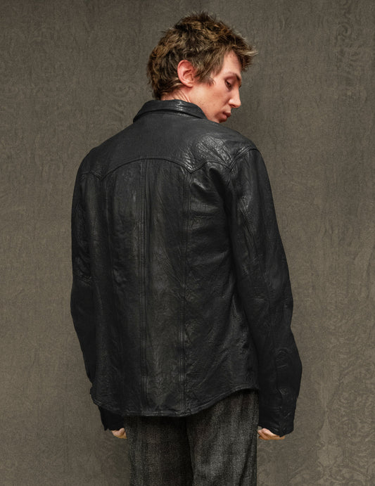 Immortal Leather Jacket in Black
