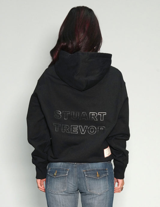 ST Hoodie in Black with Black Logo