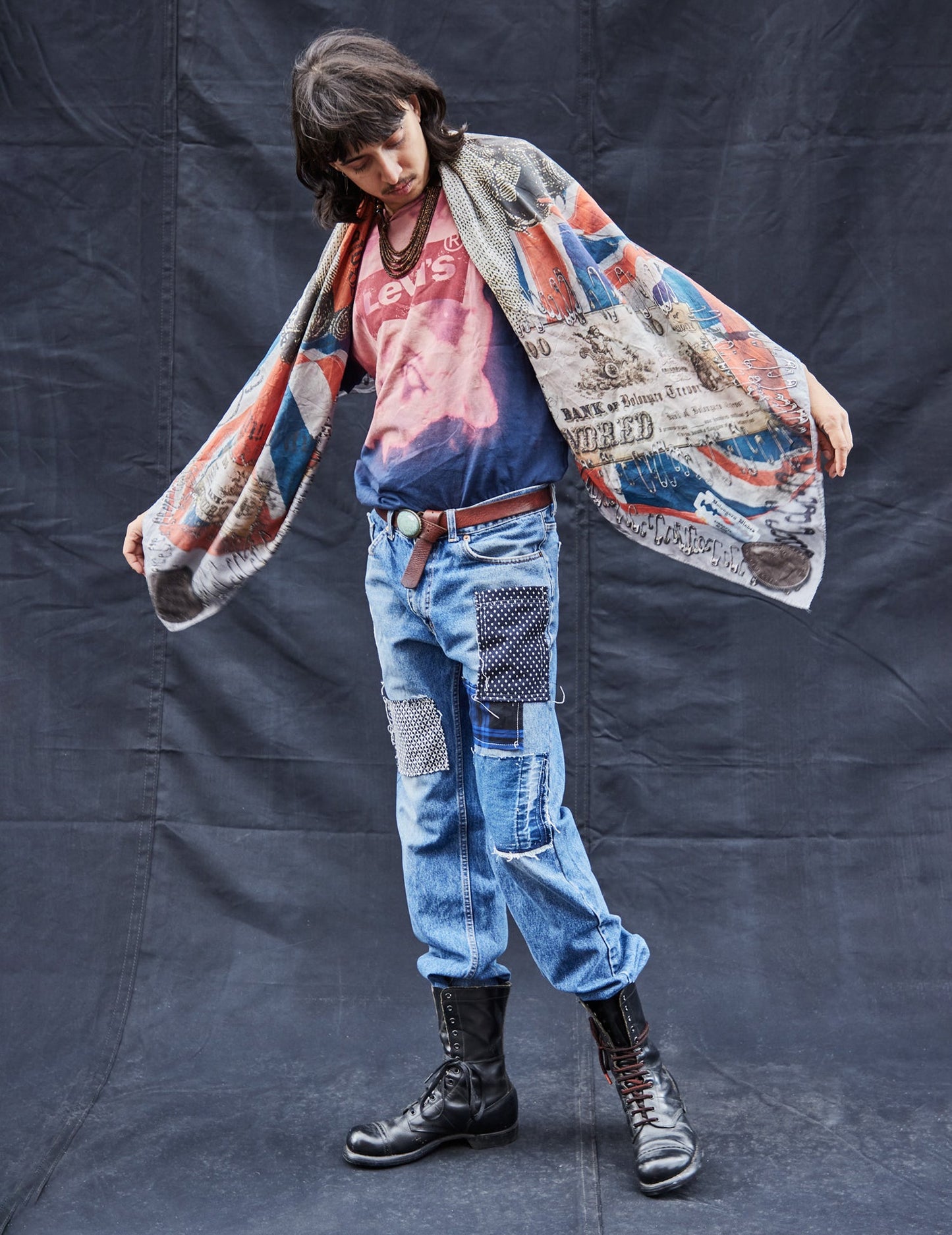 Customised Patched Levis Jeans