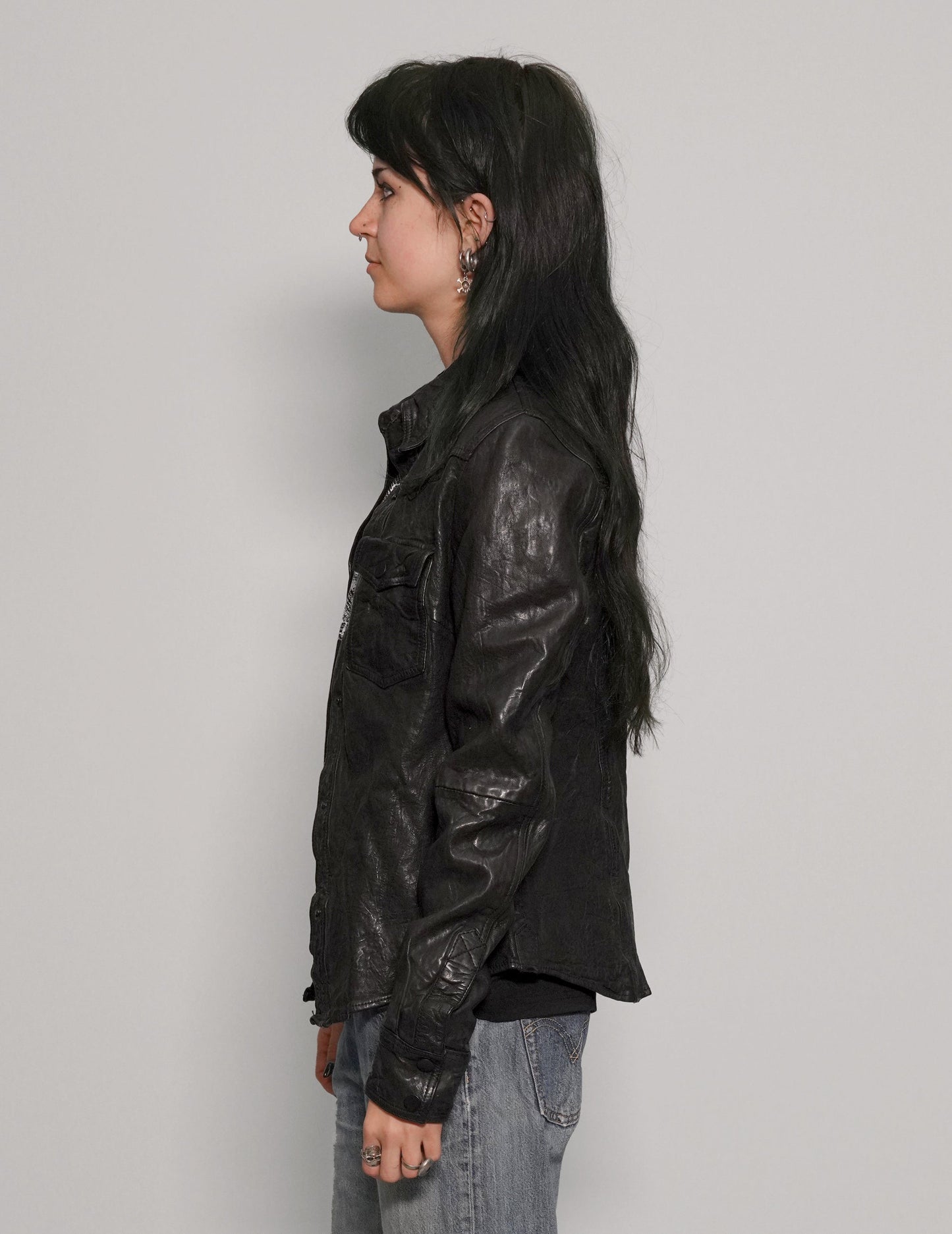 Immortal Leather Jacket in Black