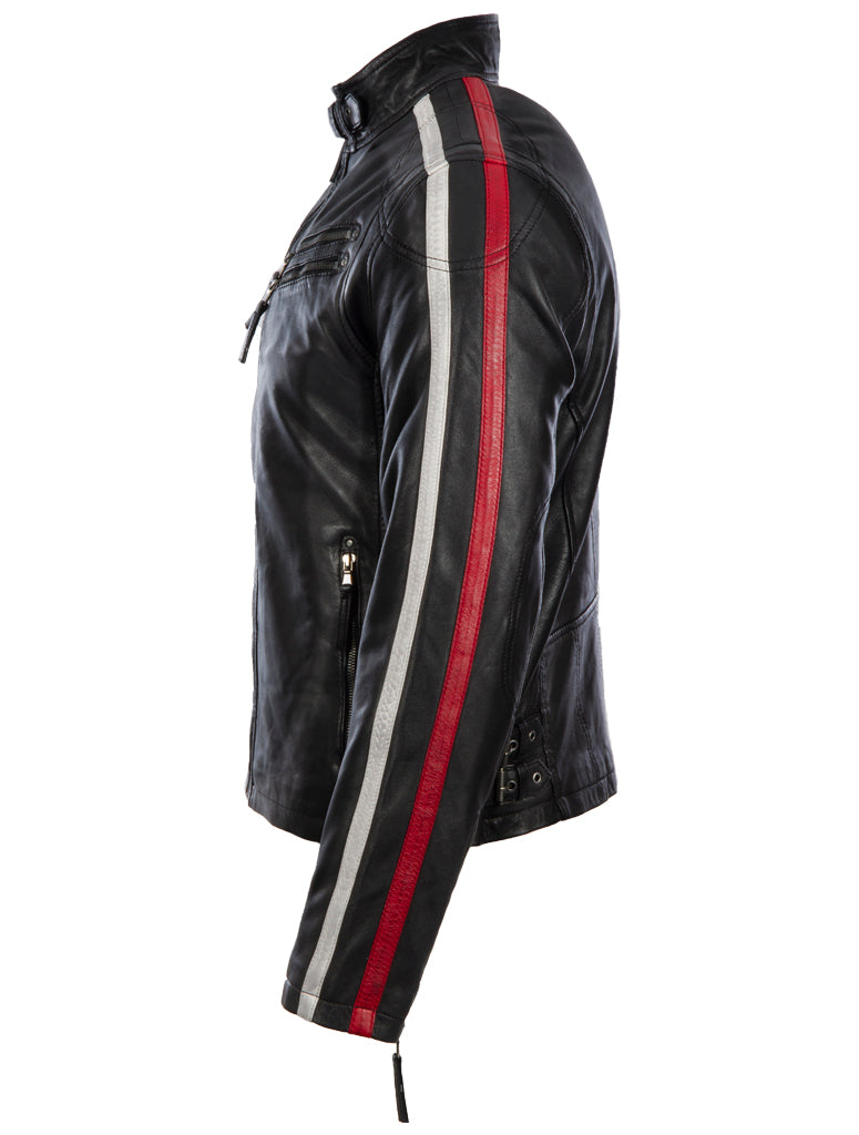 KPTW Men's Racing Biker Jacket - Black