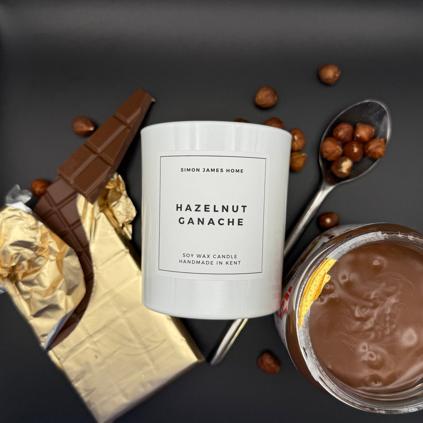 Hazelnut Ganache Handmade Soy Wax Candle