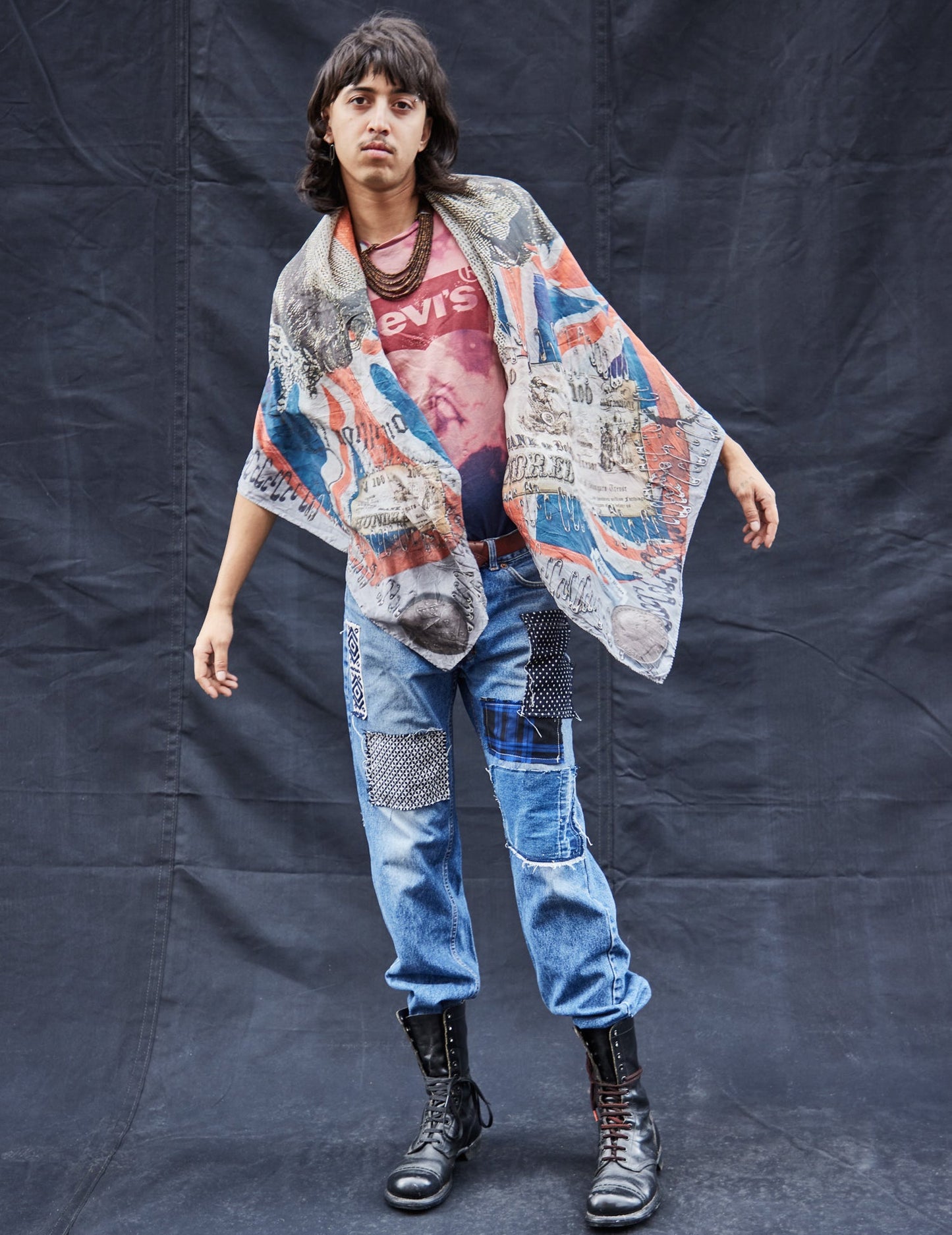 Customised Patched Levis Jeans