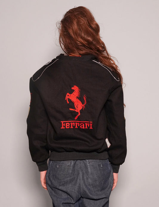 Black Ferrari Racing Jacket