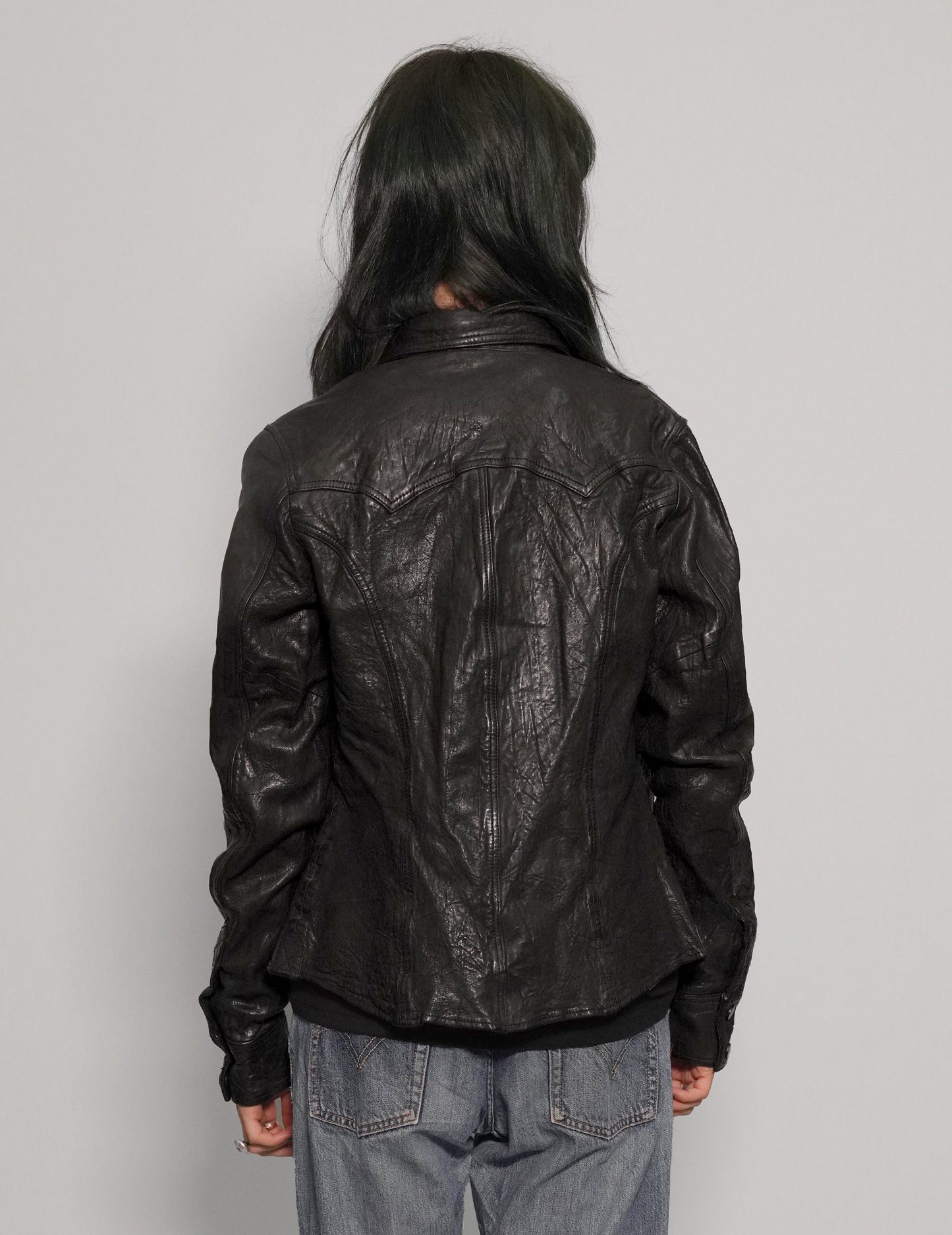 Immortal Leather Jacket in Black