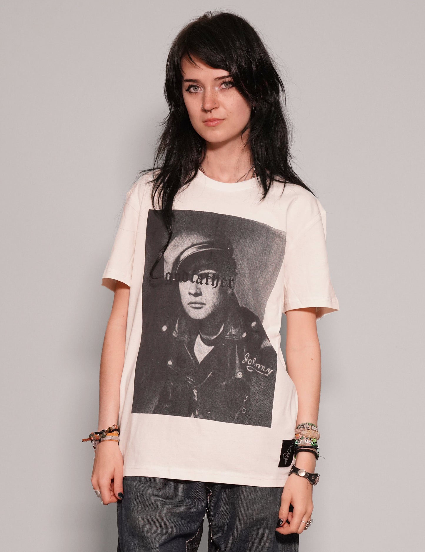 'Godfather' T-Shirt in Ecru
