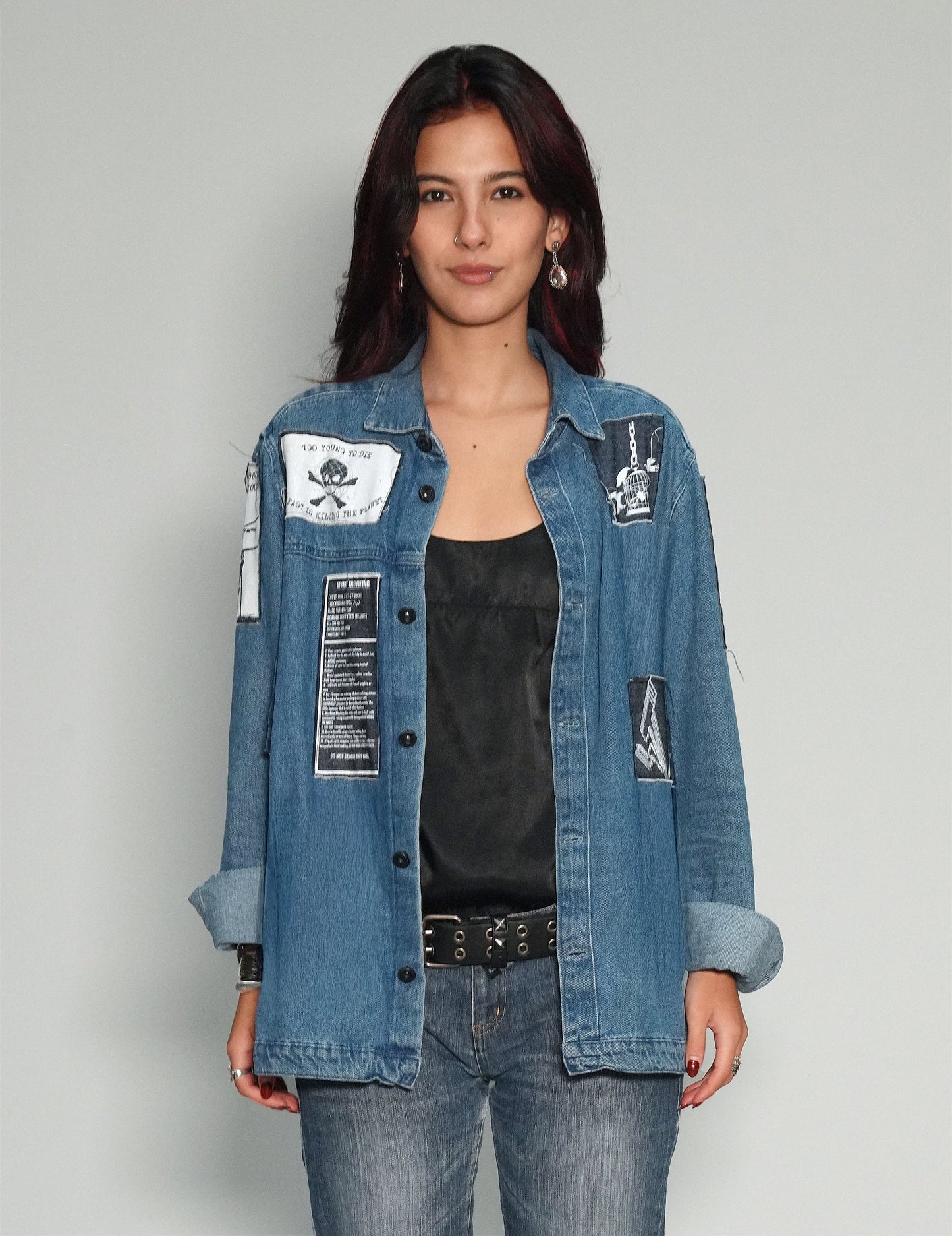 Denim Patched Shirt