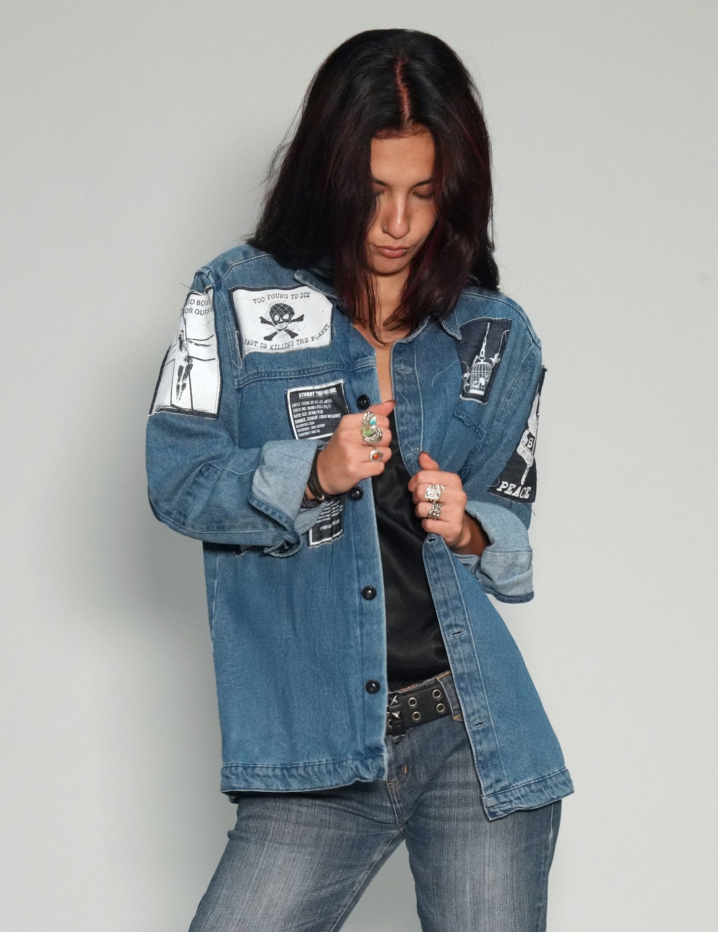 Denim Patched Shirt