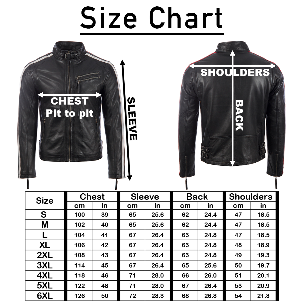 KPTW Men's Racing Biker Jacket - Black
