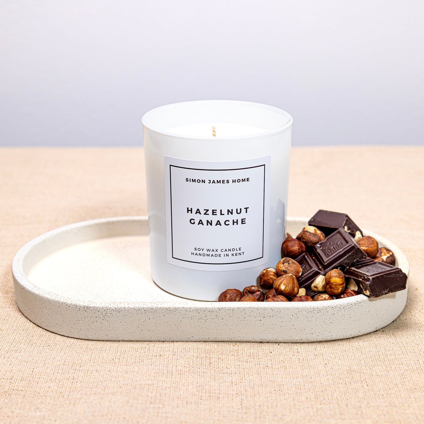 Hazelnut Ganache Handmade Soy Wax Candle