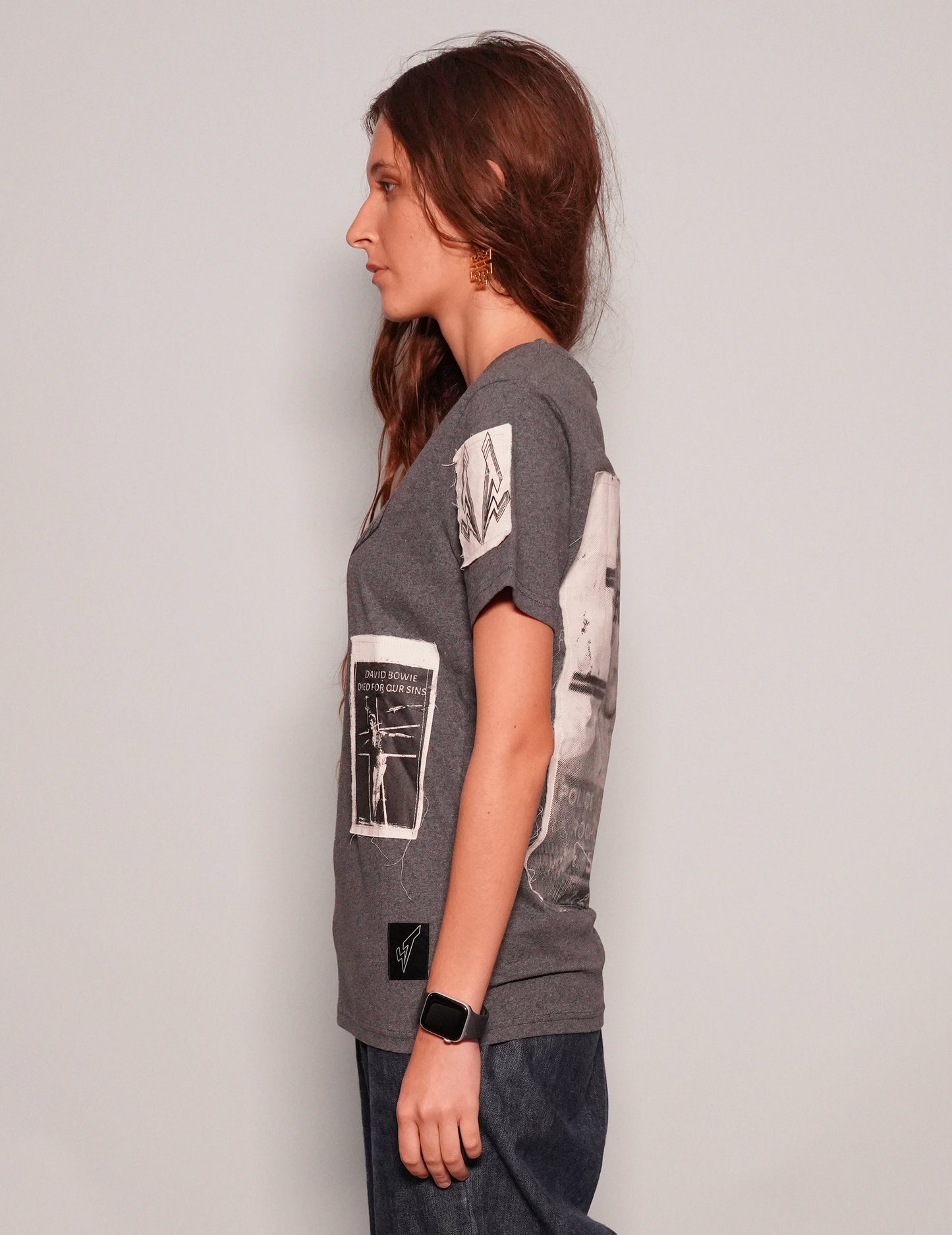 ST Patched Logo T-Shirt in Grey