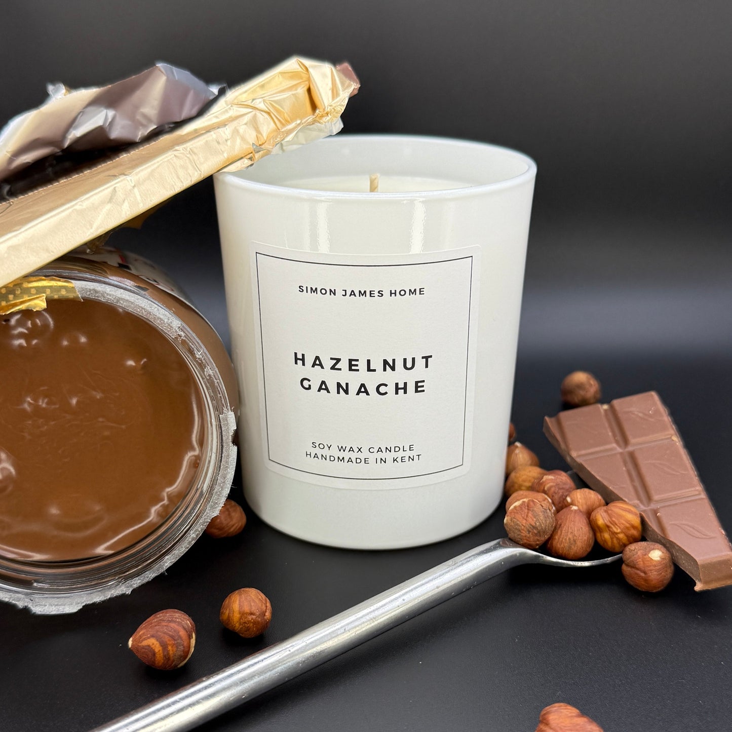 Hazelnut Ganache Handmade Soy Wax Candle