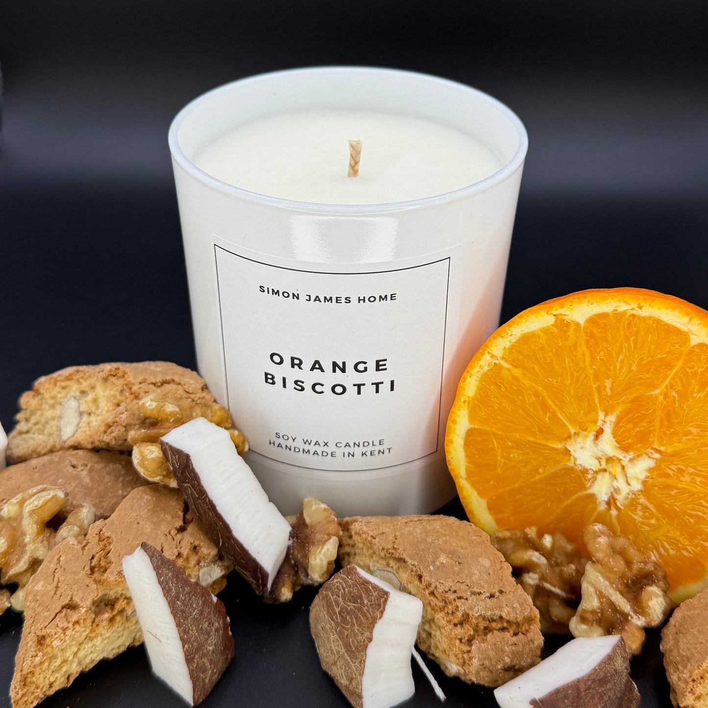 Orange Biscotti Handmade Soy Wax Candle