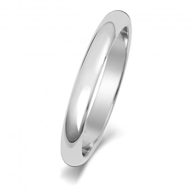 Wedding Band 9ct D Shape 2.5mm Wedding Ring W102WM
