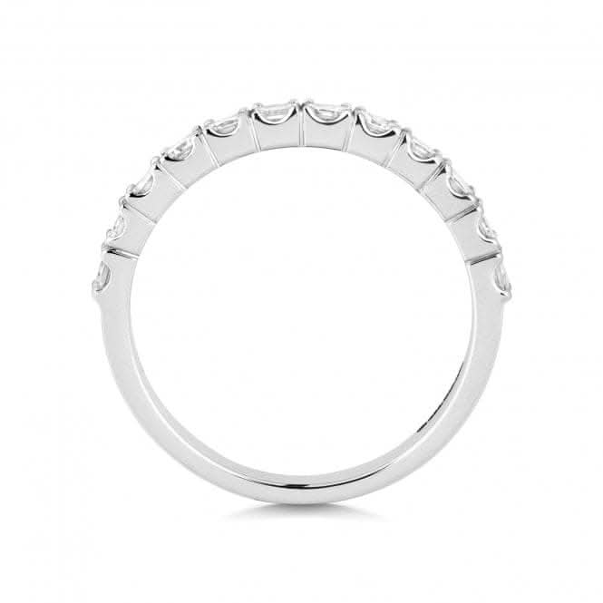 Wedding Band 9ct White Gold Diamond Half Eternity Ring WQ270W