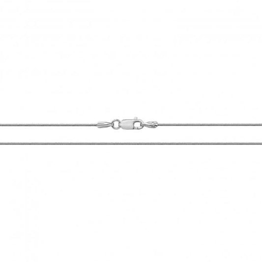 9ct White Gold Round Snake Chain CH426W