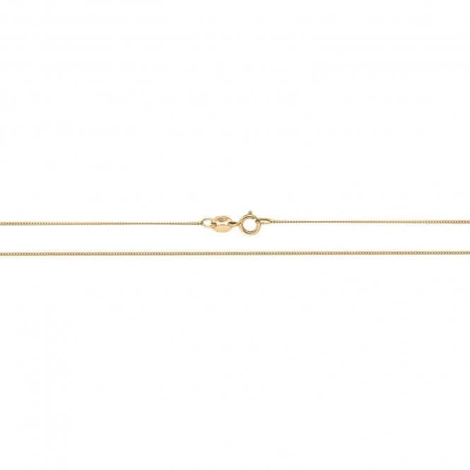 9CT Yellow Gold Close Curb Chain CH158Y