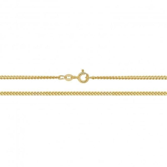 9ct Yellow Gold Close Curb Chain CH164
