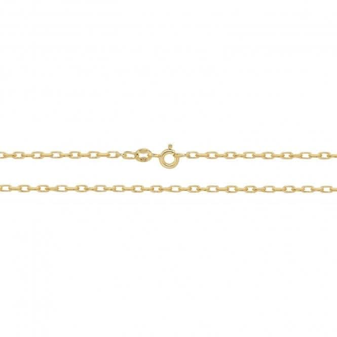 9ct Yellow Gold Double Curb Chain CH125