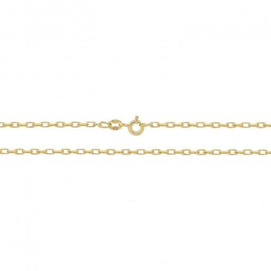9ct Yellow Gold Chunky Double Curb Belcher Chain