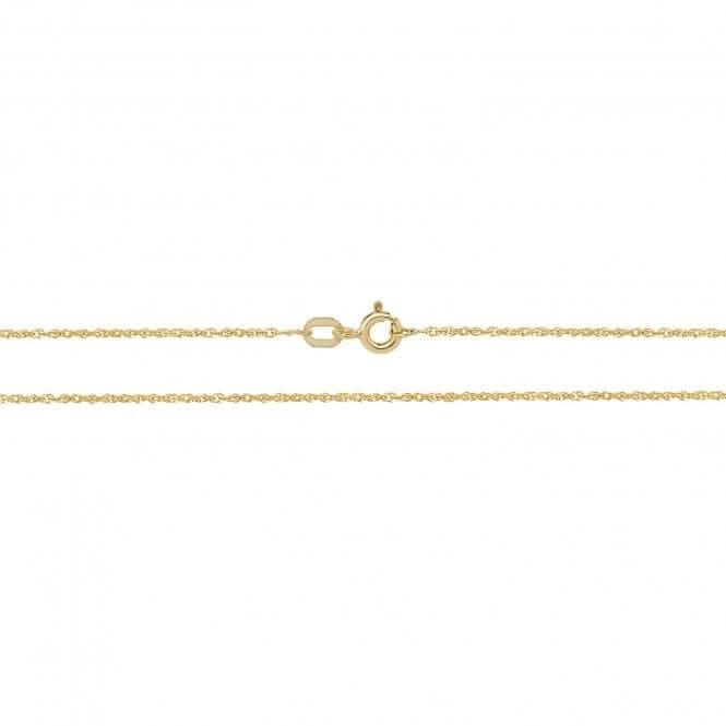 9ct Yellow Gold Diamond Cut Chain CH217