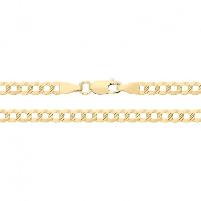 9CT Yellow Gold D/C Curb Chain