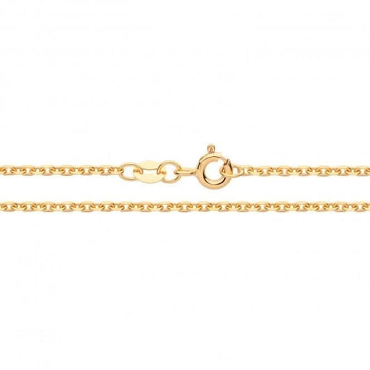 9CT Yellow Gold Double-Cut Rolo Chain CH564