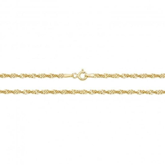 9ct Yellow Gold Singapore Chain CH223