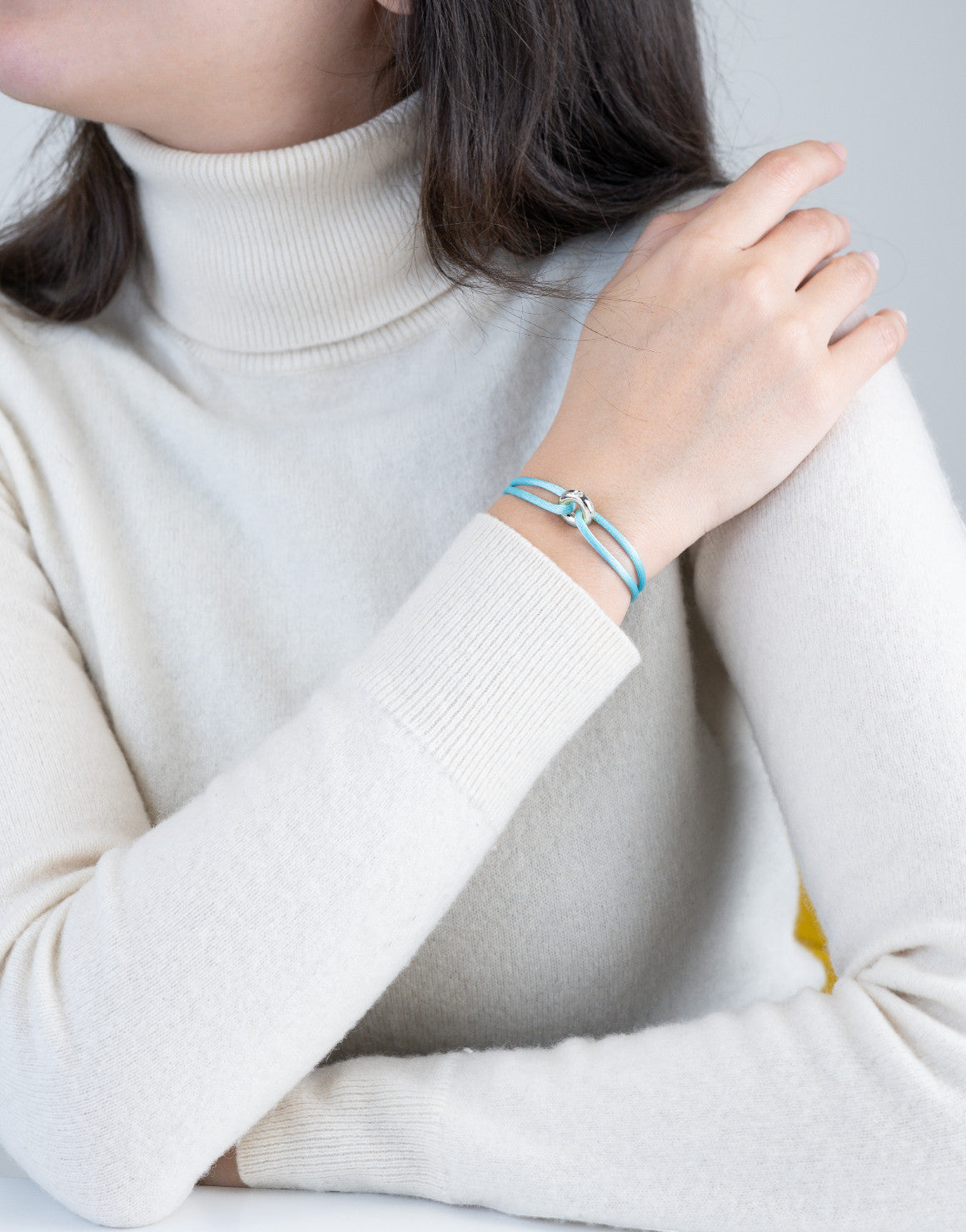 Silver Soho Diamond Cord Bracelet