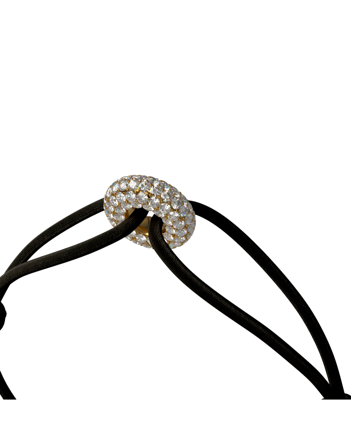 Mini Golden Soho Pavé Cord Bracelet