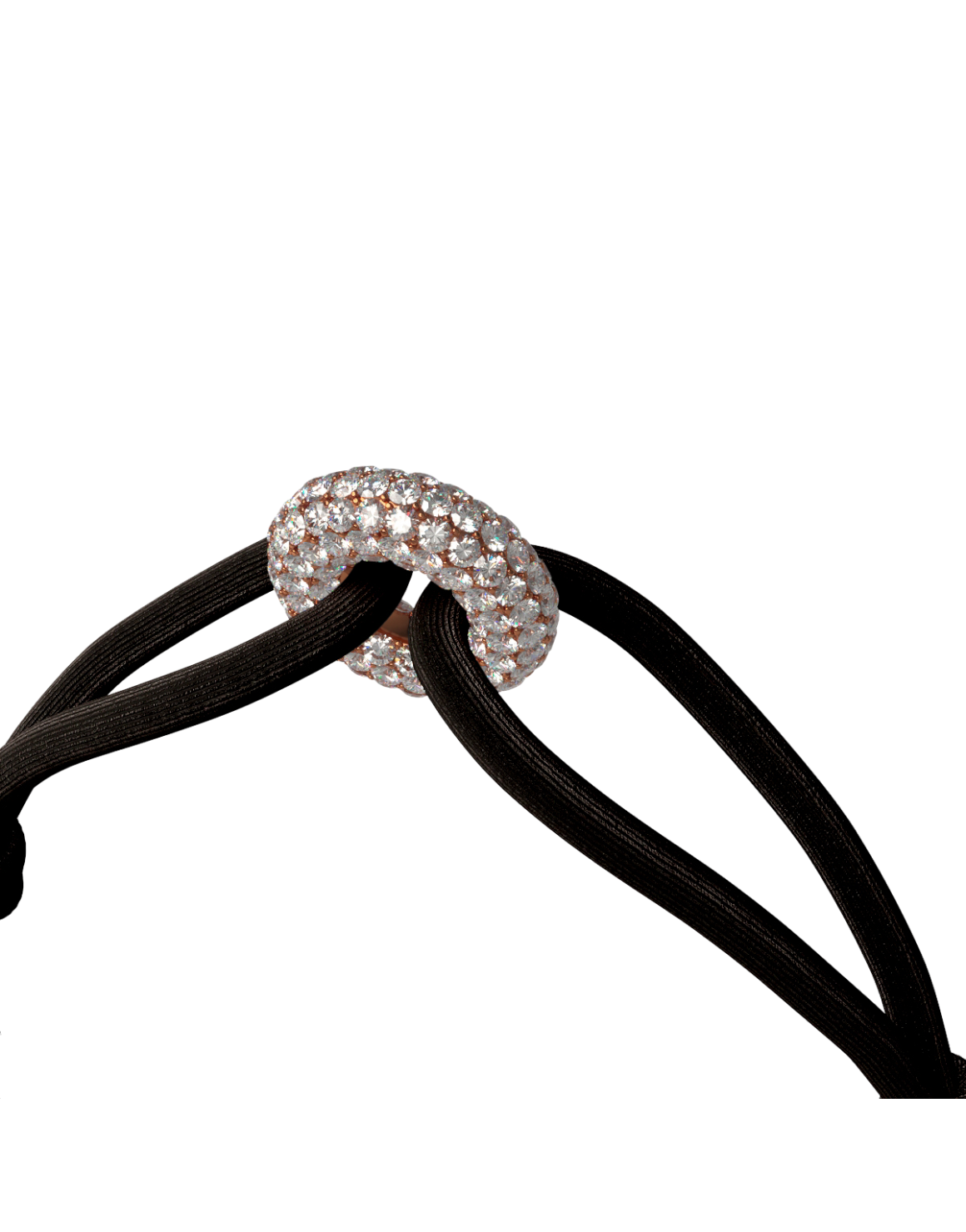 Rose Soho Pavé Cord Bracelet