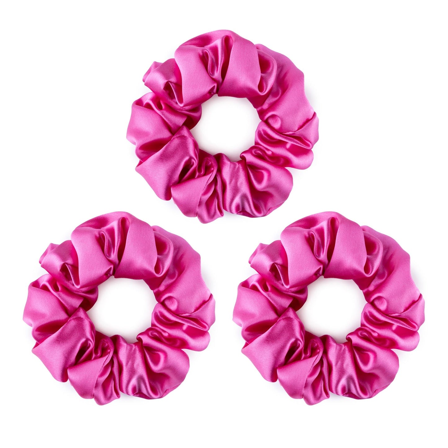 Large Silk Scrunchies Pack of 3